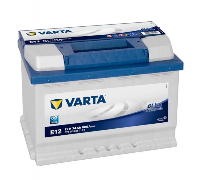 Акумулятор автомобільний Varta E12 6СТ-74Ah 680 A 574013068 Blue Dynamic (2160)