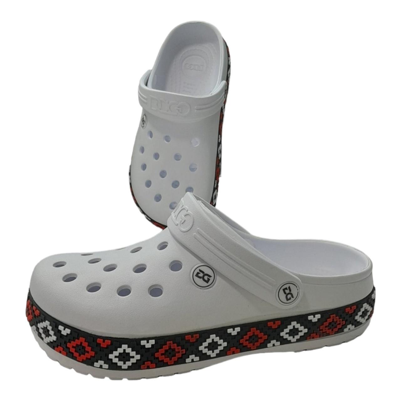 Сабо с вышиванкой Dago р. 38 Белый (2021958439)