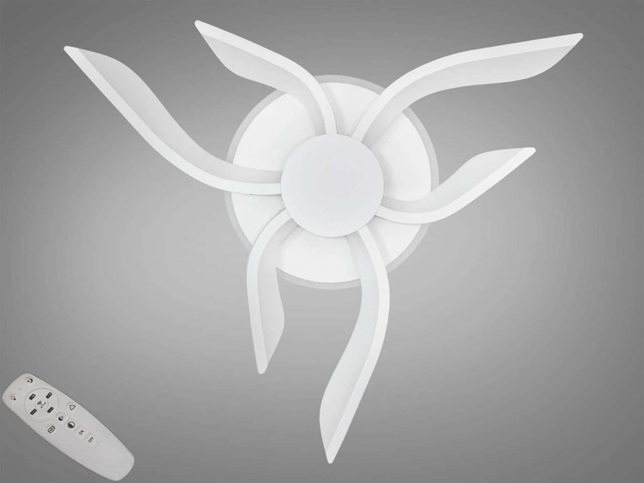 Люстра стельова світлодіодна 2481/3+3WH 3col dim EcoLed з димером 40W