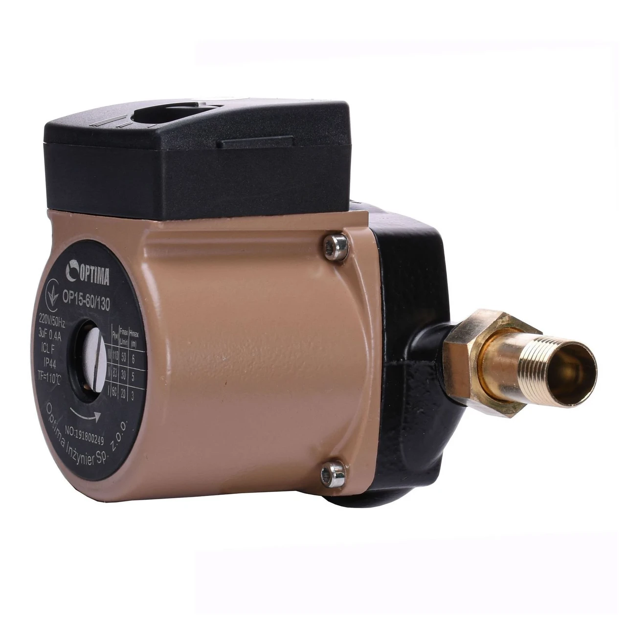 Насос циркуляционный Optima OP15-60 гайки/кабель с вилкой 130 мм (00001110) - фото 2 Насос циркуляционный Optima OP15-60 гайки/кабель с вилкой 130 мм (00001110) - фото 2