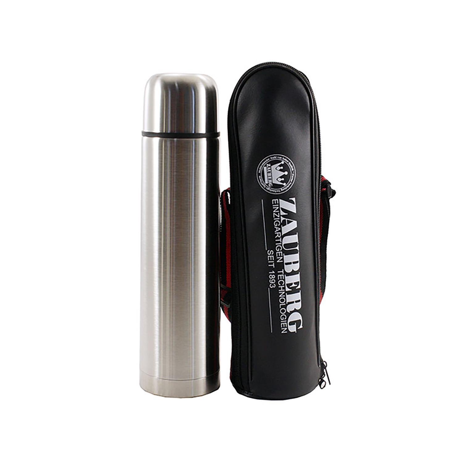 Термос із нержавіючої сталі ZAUBERG з чохлом 350 мл (SL-35 Z-C)