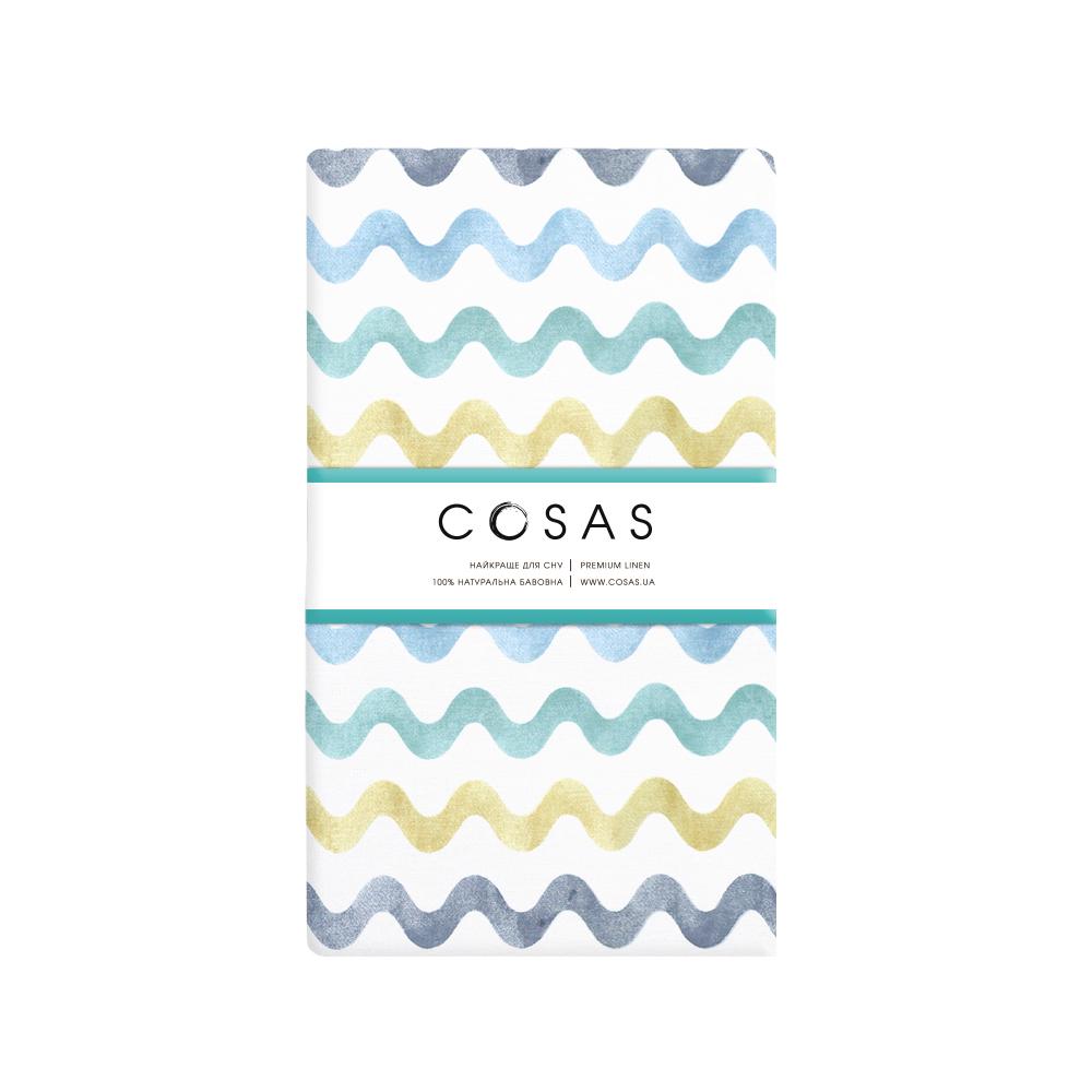 Простынь на резинке Cosas 160х200х20 см Wave Color (4822052086988)