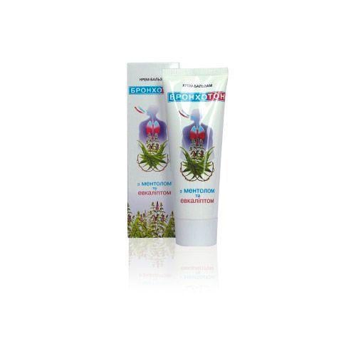 Крем-бальзам Бронхотон с ментолом и эвкалиптом 75 мл