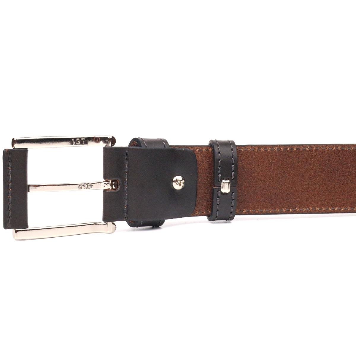 Ремінь чоловічий шкіряний GRANDE PELLE Leather Belt 21462 Коричневий (55251) - фото 4