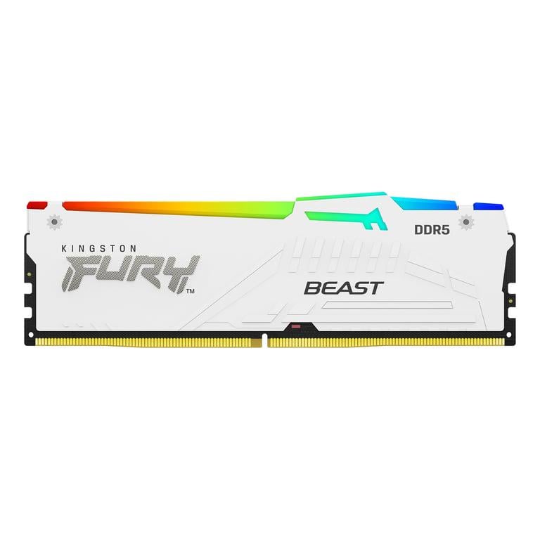 Оперативна пам'ять для ПК Kingston Fury 64 GB 4x16 GB DDR5 5200 MHz Beast White RGB (KF552C40BWAK4-64) Оперативна пам'ять для ПК Kingston Fury 64 GB 4x16 GB DDR5 5200 MHz Beast White RGB (KF552C40BWAK4-64)
