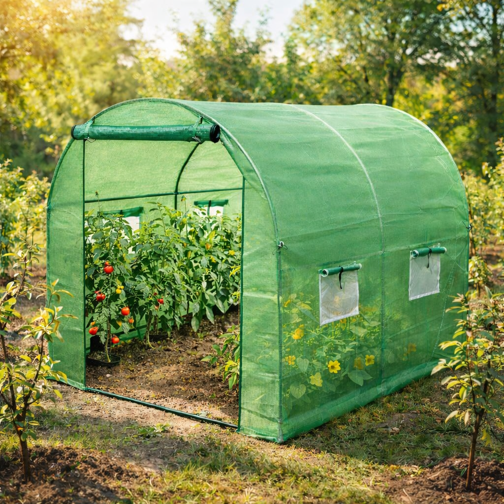 Теплица сборная арочная HP-1071 2х2х2 м 4 м2 Зеленый Теплица сборная арочная HP-1071 2х2х2 м 4 м2 Зеленый