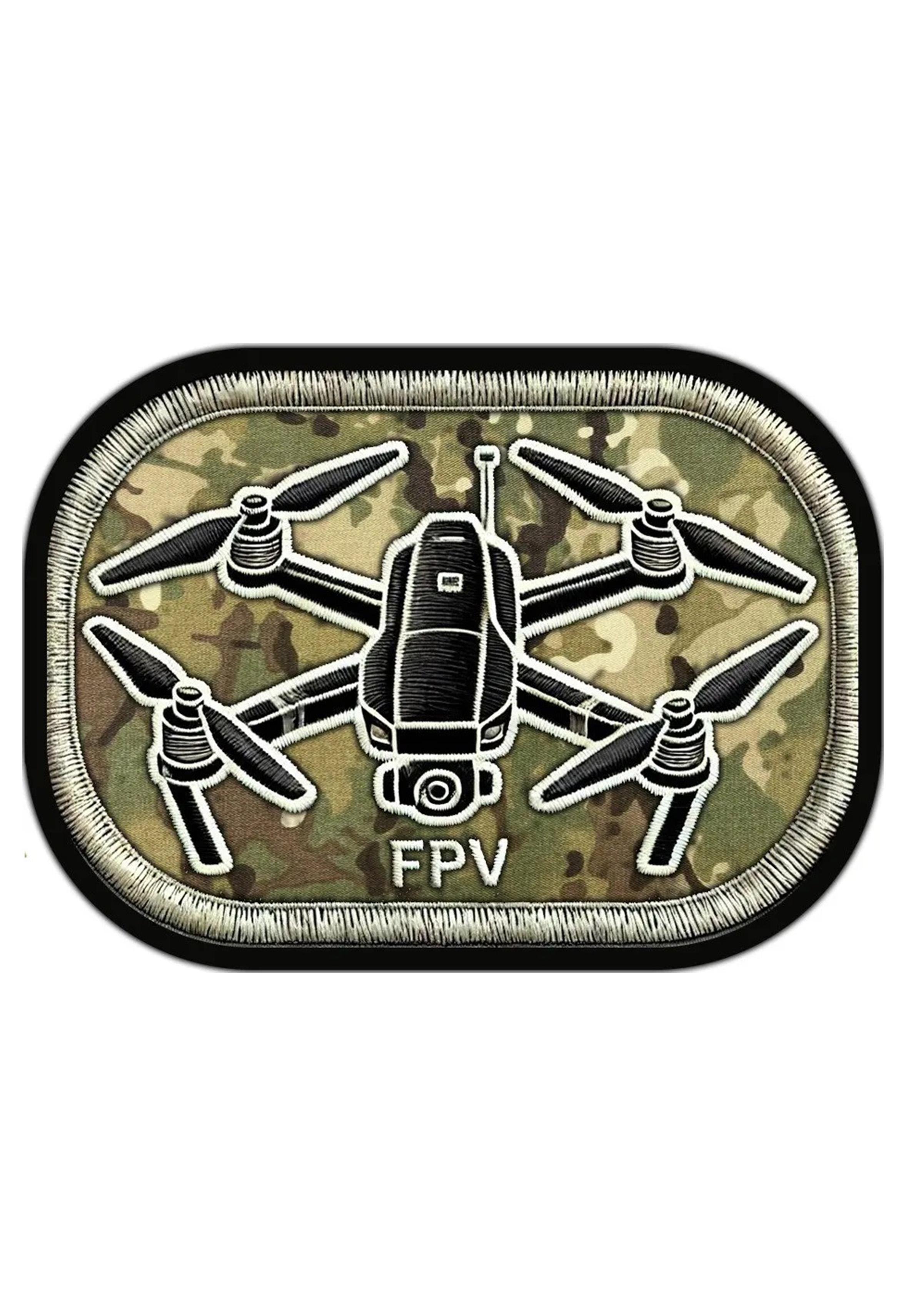 Шеврон-патч FPV-дрон на липучке Мультикам (DRONS22)