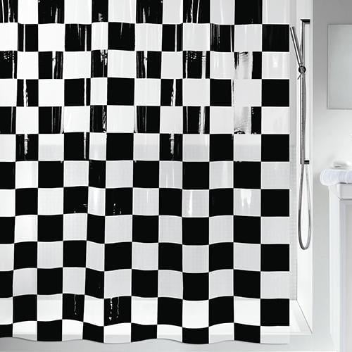 Шторка для ванной комнаты Spirella виниловая Matto 180х200 см Черный (10.00377)