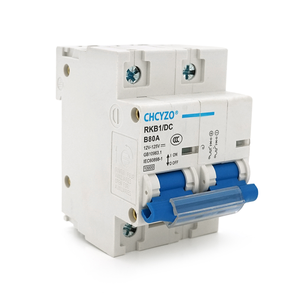 Автоматический выключатель CHNT DZ47-63DC 80A 2P B80 12-125V (YUT_V9704)