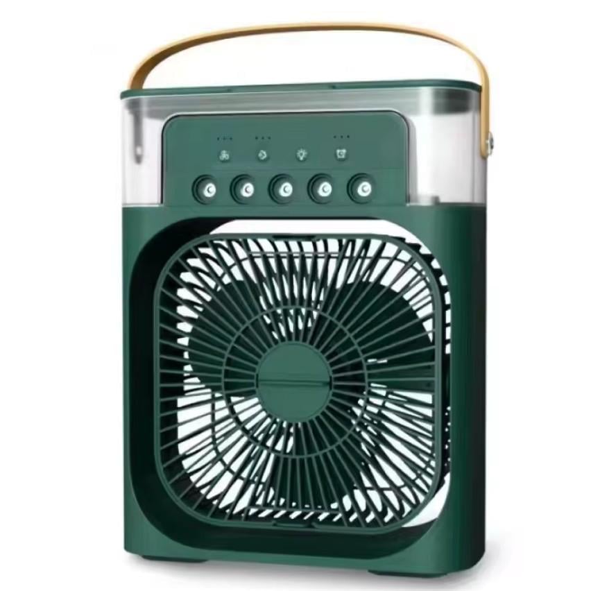 Вентилятор портативный с подсветкой AIR COOLER FAN 9418 Зеленый