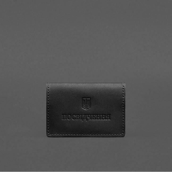 Обкладинка шкіряна для пенсійного посвідчення Чорний (A-028681) - фото 4 Обкладинка шкіряна для пенсійного посвідчення Чорний (A-028681) - фото 4