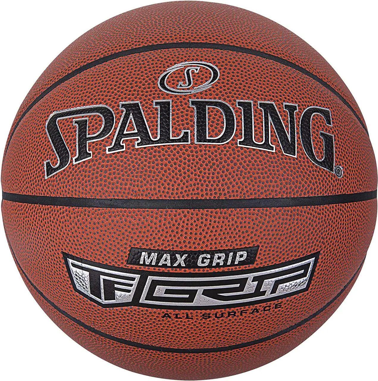 Баскетбольний м'яч Spalding MAX GRIP р. 7 Помаранчевий (76873Z) Баскетбольний м'яч Spalding MAX GRIP р. 7 Помаранчевий (76873Z)