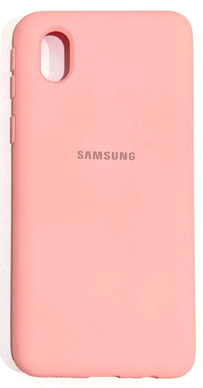 Силіконовий чохол Silicone Case Samsung A013/A01 Core rose