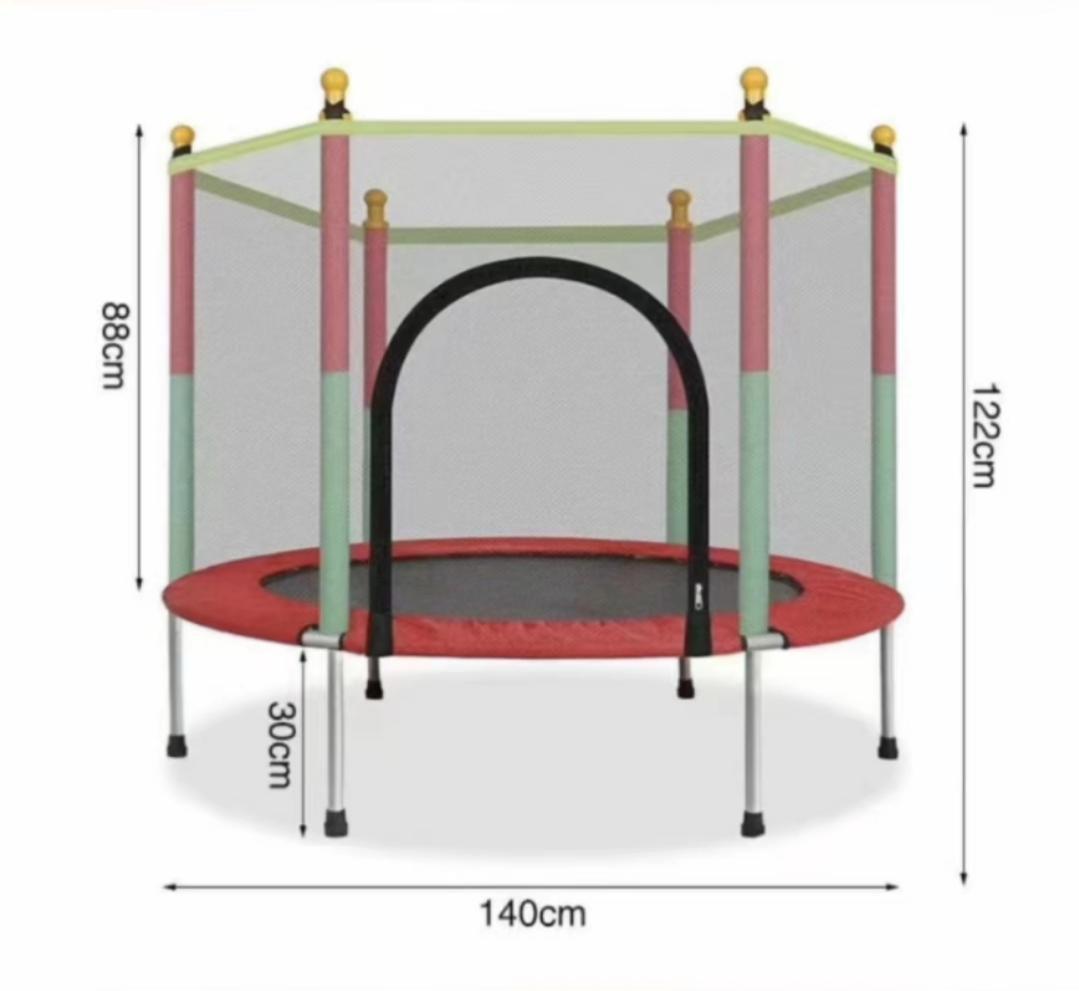 Батут-манеж детский Atleto с сеткой 140 см Красный (KRB01) - фото 3 Батут-манеж детский Atleto с сеткой 140 см Красный (KRB01) - фото 3