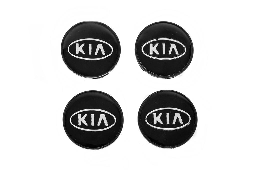 Колпачки в диски Davs Auto для KIA abs-пластик 60/56 мм 4 шт. Черный (147231)