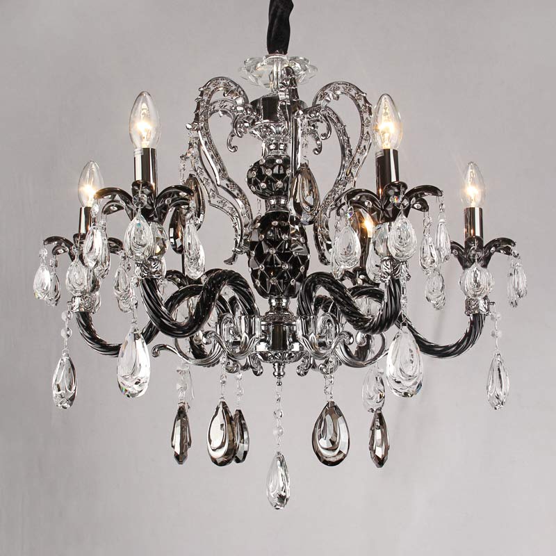 Люстра подвесная хрустальная Light House ES-15545/6 Черный