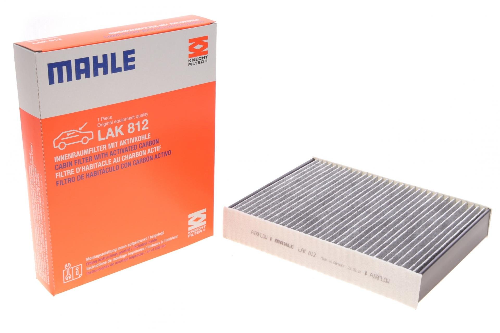 Фильтр салона KNECHT для BMW 3 F30/F80 1,6-3,0D 11- угольный (LAK 812)