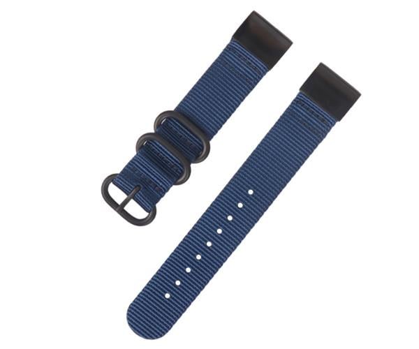 Ремінець Nylon для смарт-годинників Garmin Fenix 8 51 мм/Tactix 8 51 мм/Enduro 3 26 мм Синій
