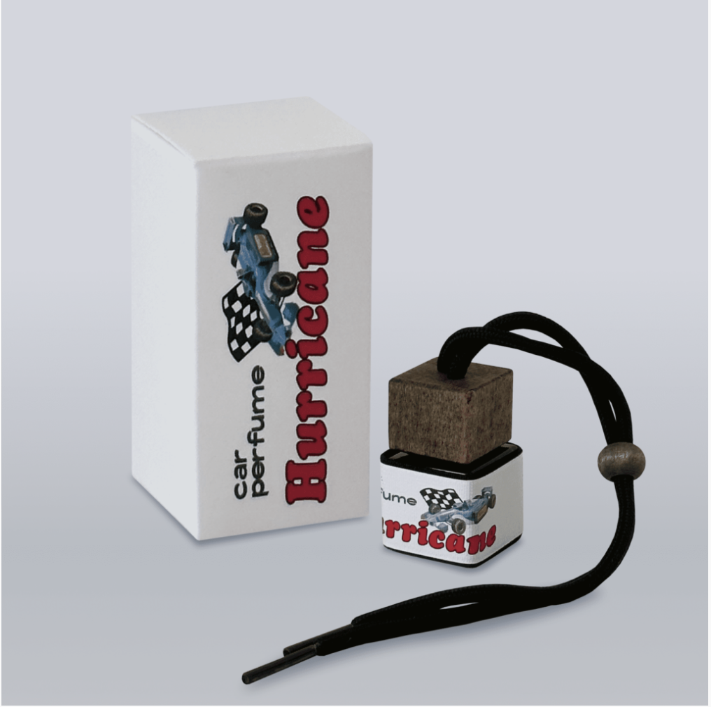 Ароматизатор в авто HURRICANE TURBO Аромасаше с ароматом жвачки и деревянной крышкой