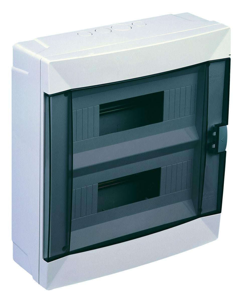 Щит Makel 24-модульный для открытого монтажа с прозрачной дверцей (63124)