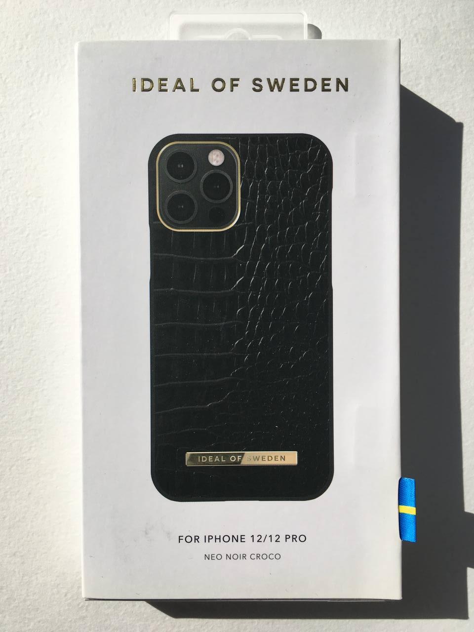 Чохол протиударний iDeal of Sweden Atelier IDACSS22-2061-236 для Iphone 12/12 Pro Neo Noir Croco (12089461) - фото 11