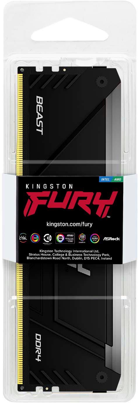 Оперативна пам'ять Kingston DDR4 3200 FURY Beast 8 GB RGB (KF432C16BB2A/8) - фото 4