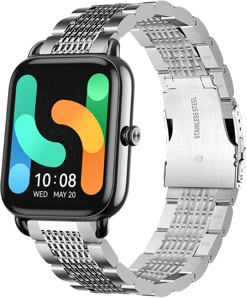 Ремешок металлический Gripix для Haylou RS4 Plus LS11 Silver (41753-59)