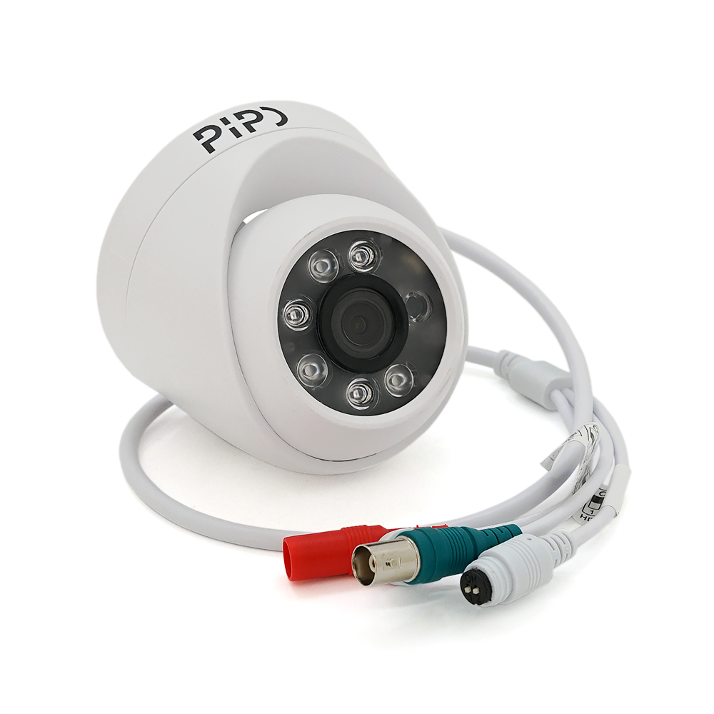 Камера видеонаблюдения мультиформатная PiPo PP-D1C06F200ME купольная 2 Мп Белый (25624419)