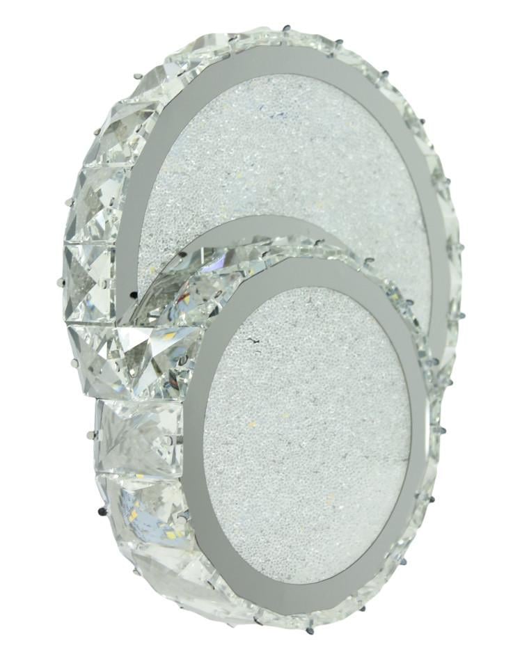 Бра SVLIGHT 9906/2 светодиодное хрустальное 36W Хром