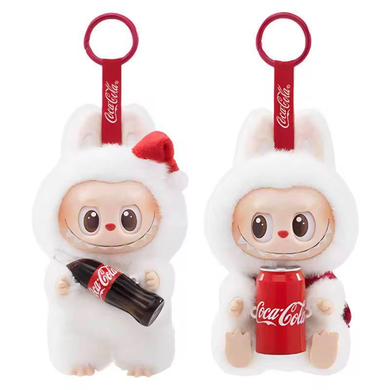 Набор плюшевых брелок Labubu х Coca-Cola 2 шт.