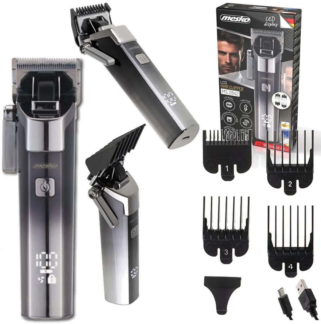 Машинка аккумуляторная Mesko MS 2842 для стрижки волос с дисплеем (iz15952) - фото 2 Машинка аккумуляторная Mesko MS 2842 для стрижки волос с дисплеем (iz15952) - фото 2