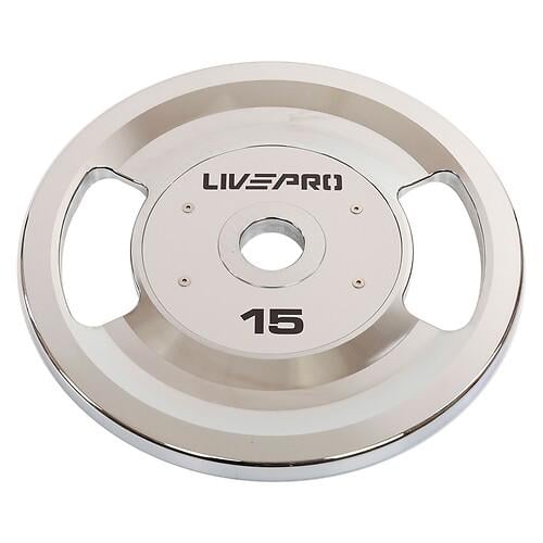 Диски стальные LiveUp 2 Handle внутренний Ø51 мм 15 кг Серый (LP8338-15)
