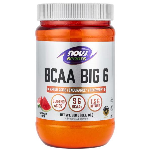 Аминокислота BCAA Now Foods BCAA Big 6 Powder 600 г 33 порции Watermelon (000025234) Аминокислота BCAA Now Foods BCAA Big 6 Powder 600 г 33 порции Watermelon (000025234)