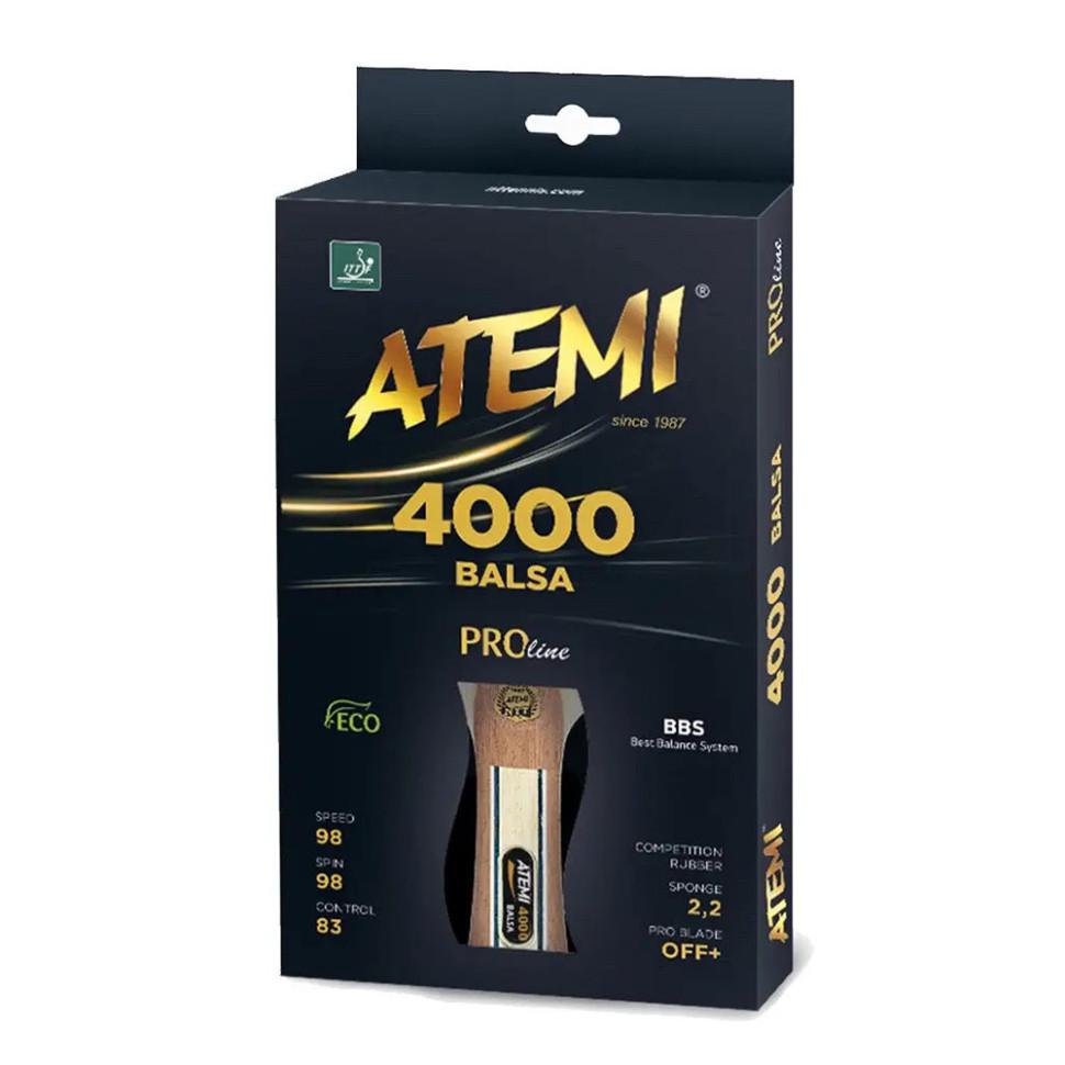 Ракетка для настольного тенниса 4000 PRO Balsa ECO-Line Atemi A4000PL (49568)