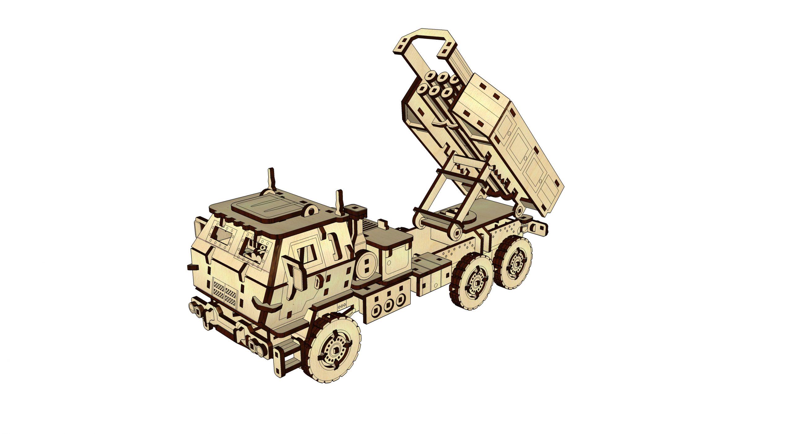 Конструктор-пазл ТМ Pazly 3D Хаймарс детский деревянный 272 детали (UPZ-004) - фото 4 Конструктор-пазл ТМ Pazly 3D Хаймарс детский деревянный 272 детали (UPZ-004) - фото 4