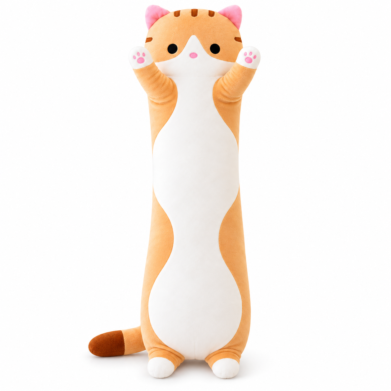 Мягкая игрушка Кот Батон 70 см плюшевый Бежевый (36091)