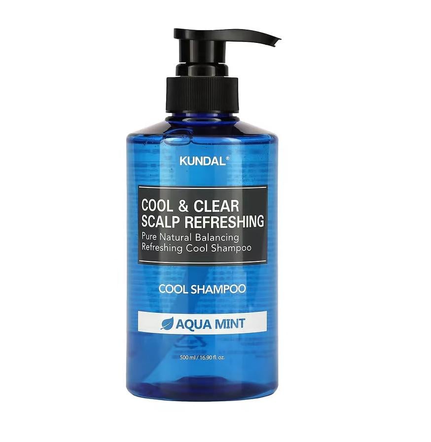 Шампунь для волос Cool & Clear Scalp Refreshing Shampoo Aqua Mint Kundal 500 мл (8809693253265)