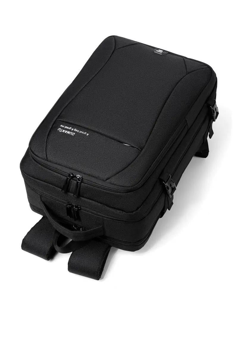 Рюкзак-сумка трансформер Dumantu 2101 для ноутбука 15,6" протиударний Чорний (IBN042B ) - фото 7