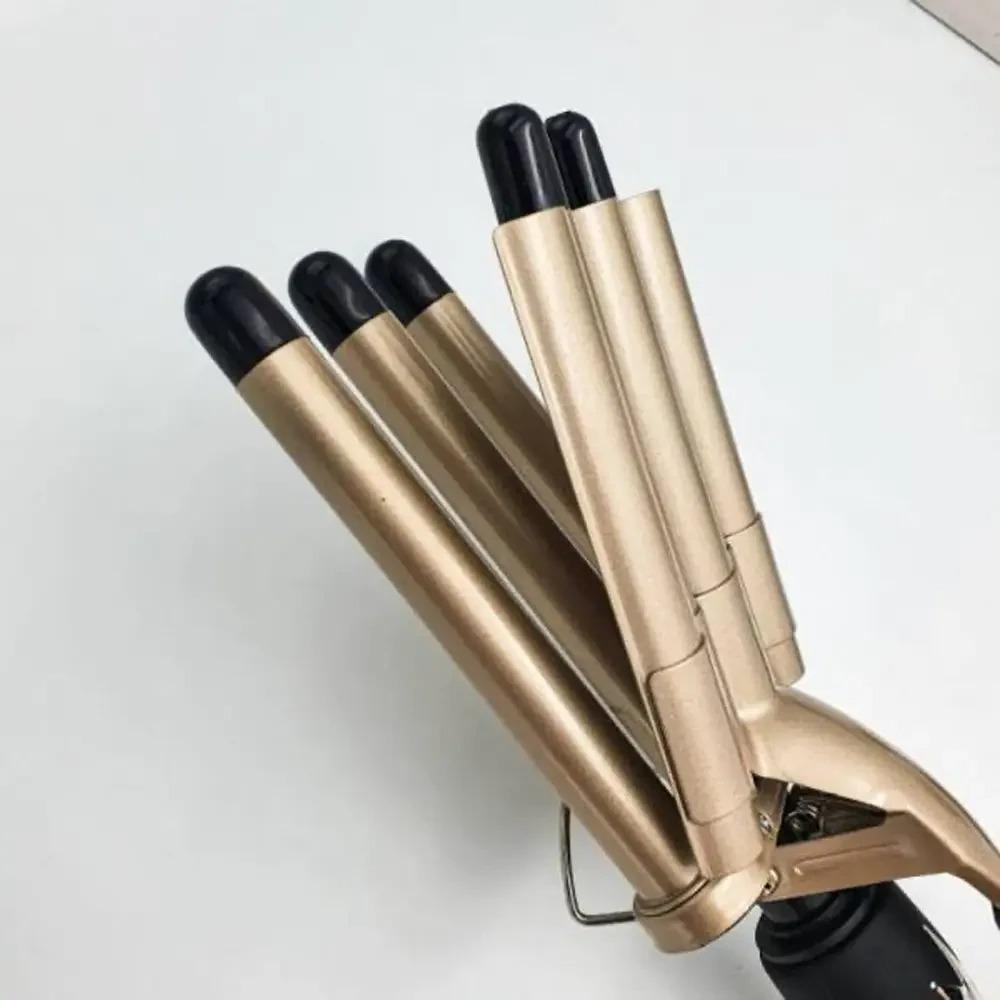 Плойка профессиональная тройная Xo Pro Mozer Mz-6618 5 волн для волос Черный (6455142) - фото 3 Плойка профессиональная тройная Xo Pro Mozer Mz-6618 5 волн для волос Черный (6455142) - фото 3