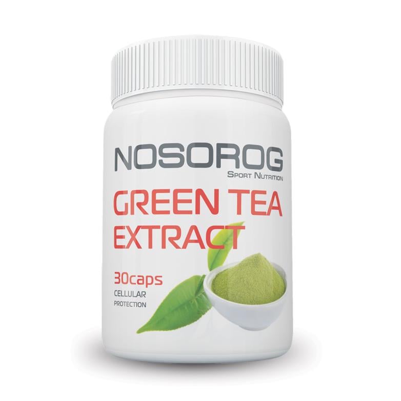 Екстракт зеленого чаю Nosorog Green Tea Extract 400 мг 40% катехінів з вітаміном C 30 капс.