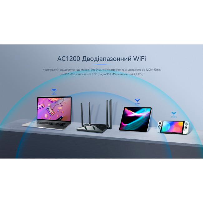 Wi-Fi роутер Netis NC65 Чорний - фото 5