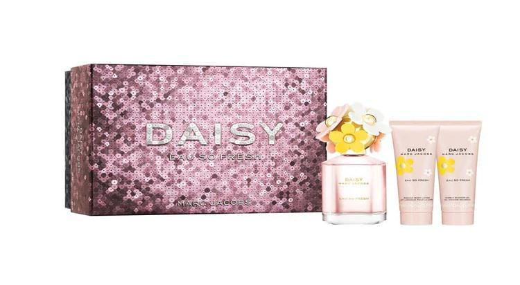 Подарочный набор для женщин Marc Jacobs Daisy Eau So Fresh туалетная вода 75 мл и бальзам для тела 75 мл/гель для душа 75 мл (36005)