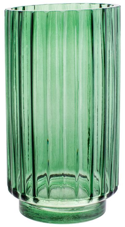 Ваза для цветов стеклянная Ancient Glass Alice Ø 13x25 см Зеленый