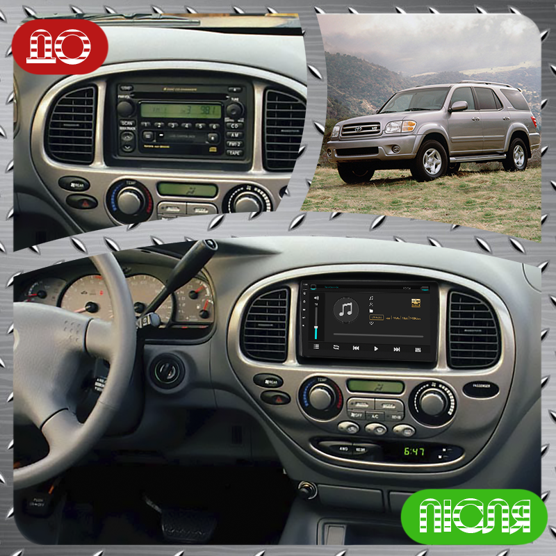 Магнітола штатна Lesko 9" для Toyota Sequoia I Restyling 2004-2007 6/128Gb 4G Wi-Fi GPS Top - фото 3