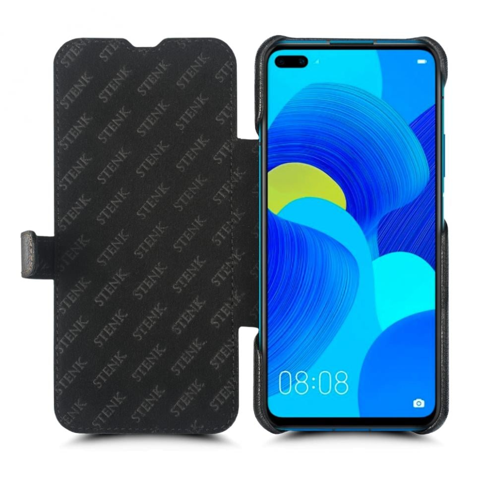 Чехол книжка Stenk Premium для Huawei Nova 6 Черный (68488)
