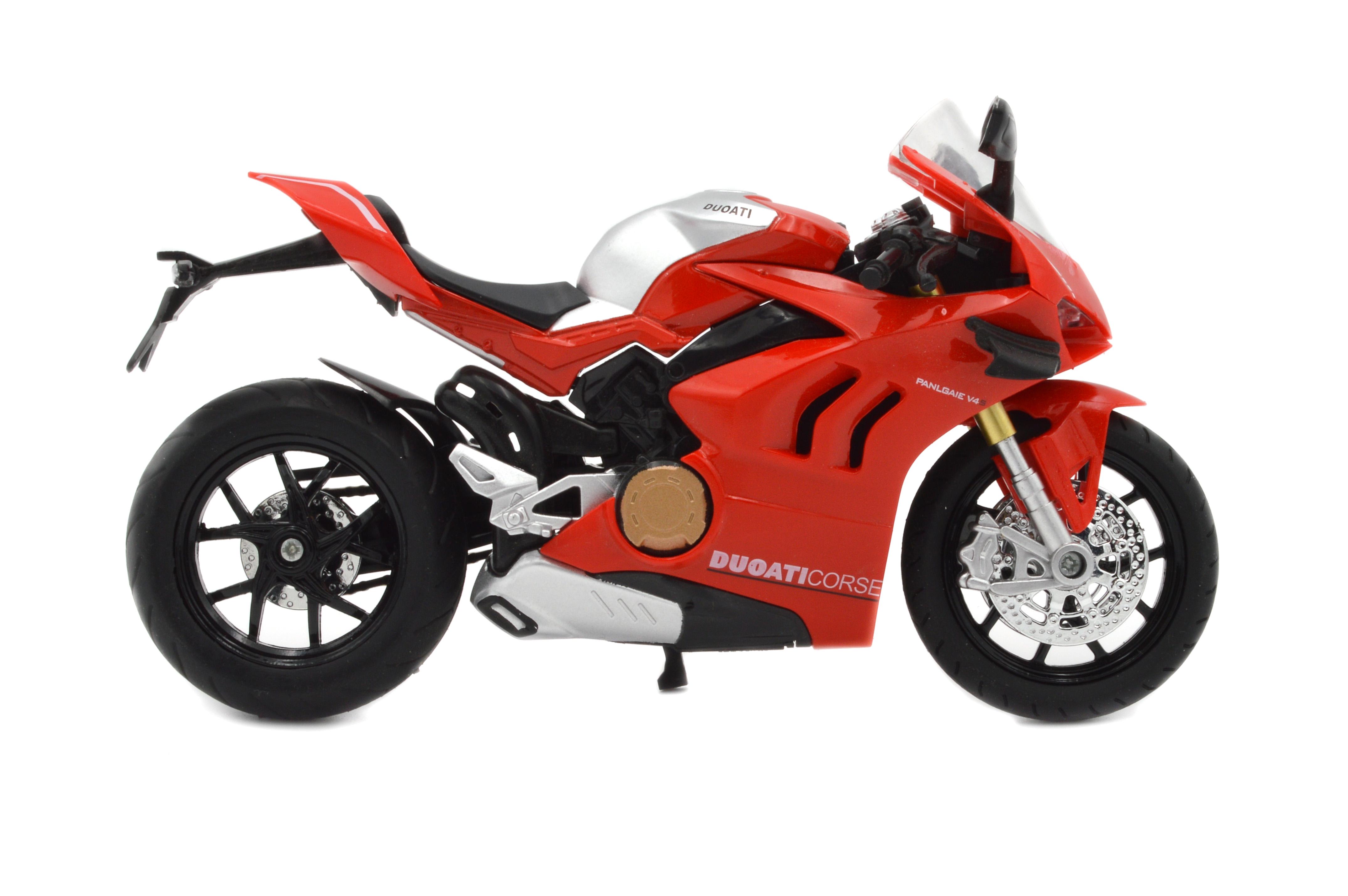 Іграшковий мотоцикл Ducati Panigale V4 Corse метал/пластик 1:12 звук/світло/амортизація (BG 32-120) - фото 5 Іграшковий мотоцикл Ducati Panigale V4 Corse метал/пластик 1:12 звук/світло/амортизація (BG 32-120) - фото 5