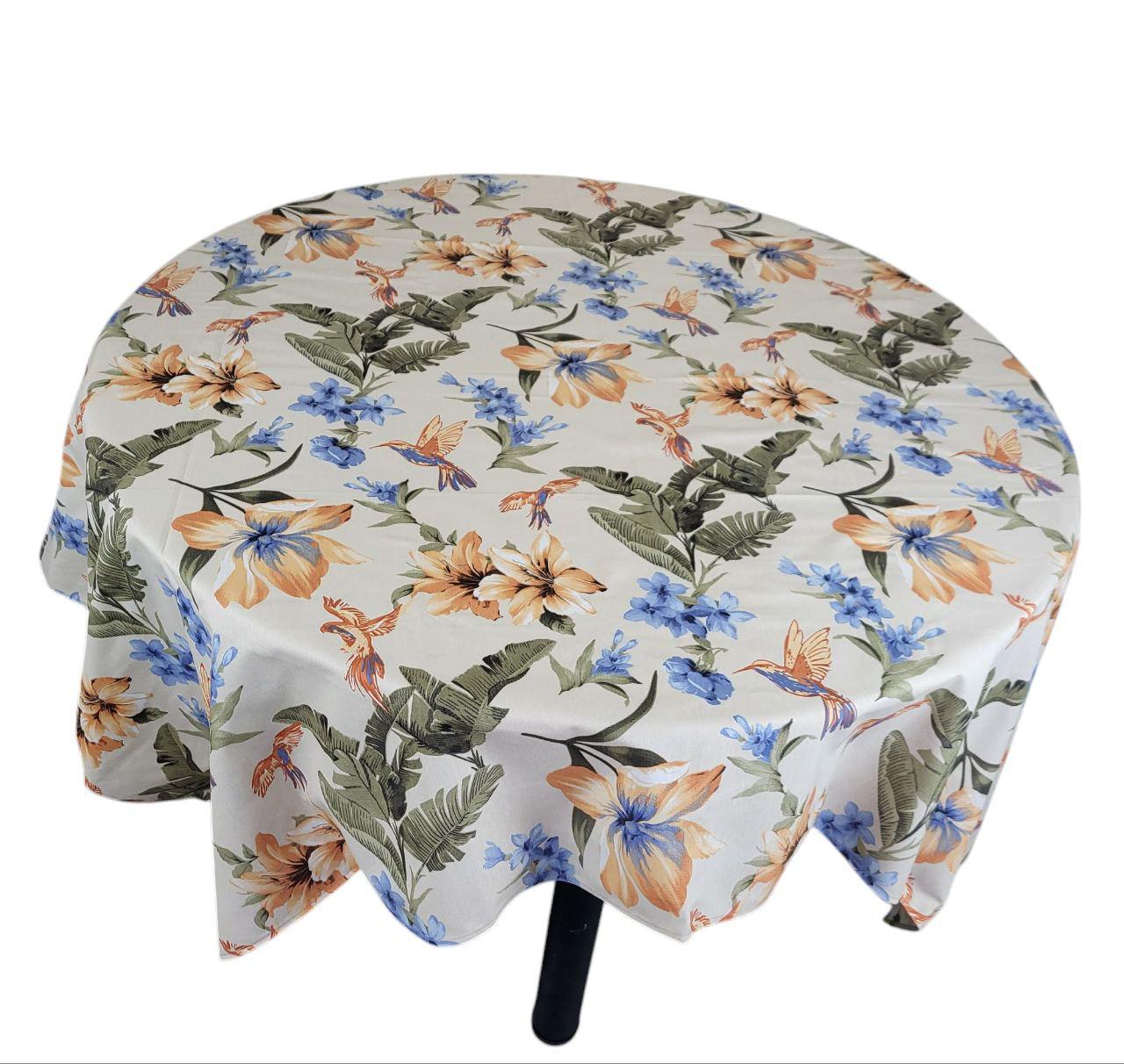 Скатерть прямоугольная с цветами 180x140 см Бежевый (1605) - фото 2 Скатерть прямоугольная с цветами 180x140 см Бежевый (1605) - фото 2