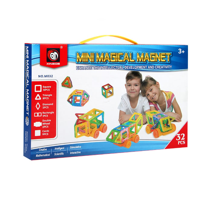 Магнітний конструктор Qunxing Toys 32 ел. (M032)