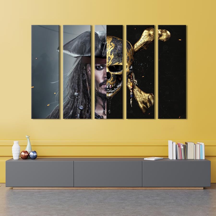 Картина на холсте Знаменитый Капитан Джек Воробей 87x50 см (1489-51)