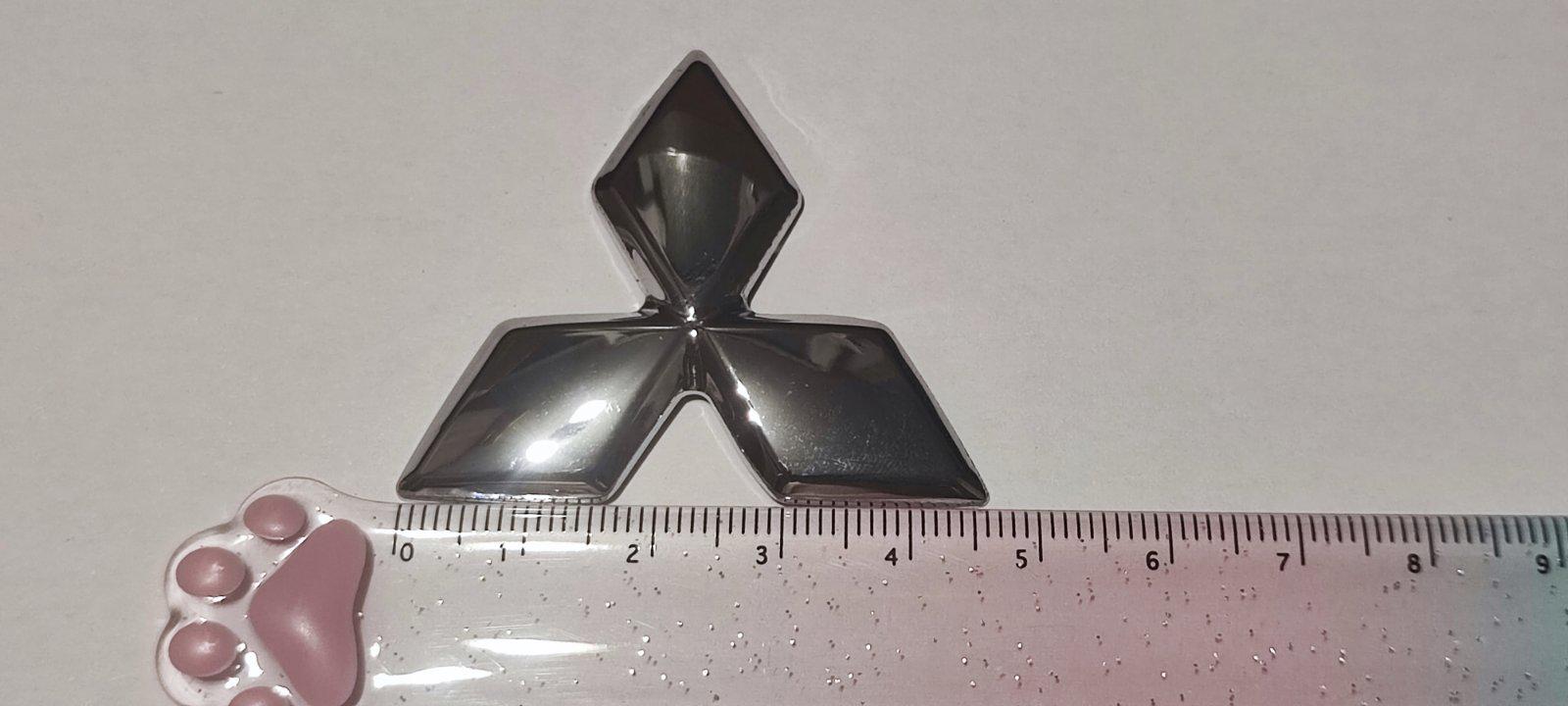 Логотип на кермо Mitsubishi Outlander 3/ASX/Eclipse Cross Хром (27503961) - фото 3